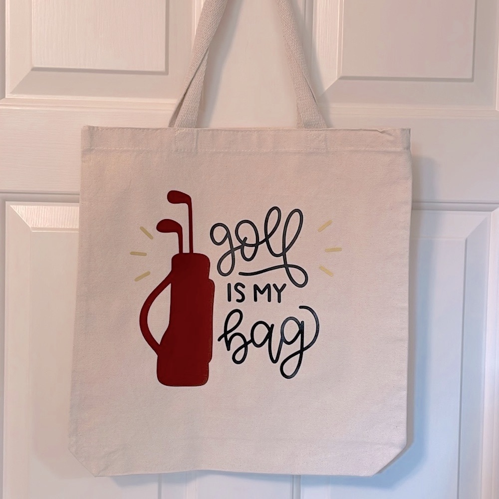 Golf Is My Bag Canvas Tote Bag